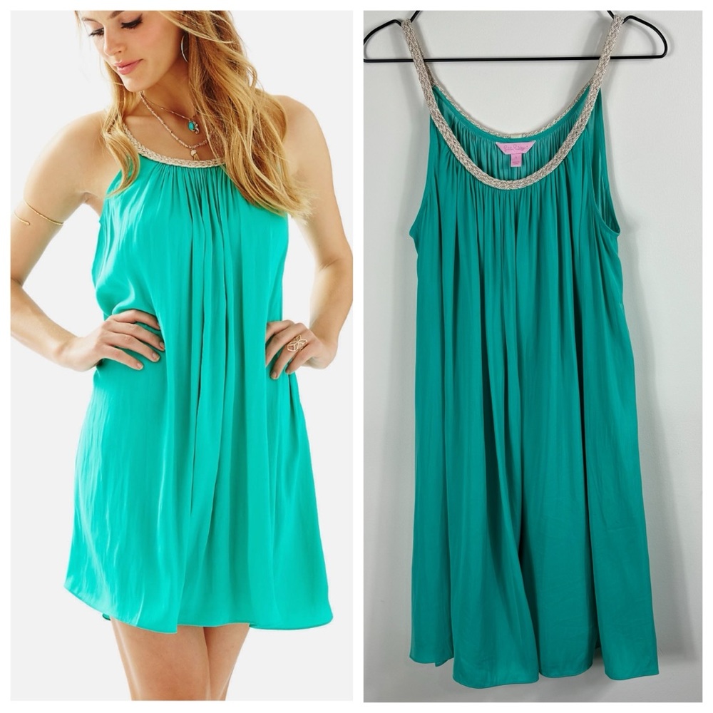 Lilly Pulitzer Teal Midi Dress